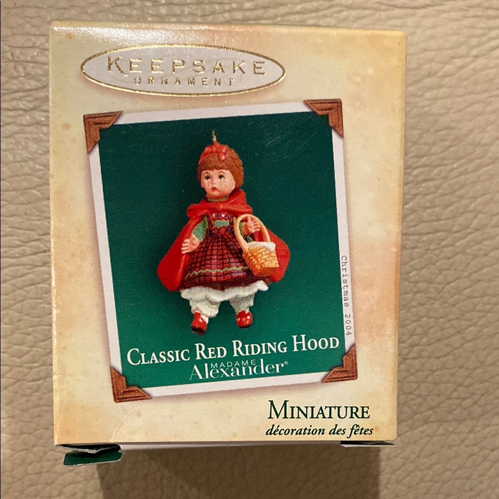 Madame Alexander Red Riding Hood Miniature Ornament